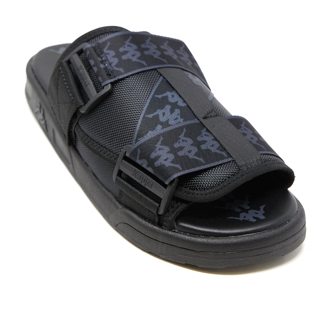 222 Banda Mitel 1 Sandals - Black Grey Dk