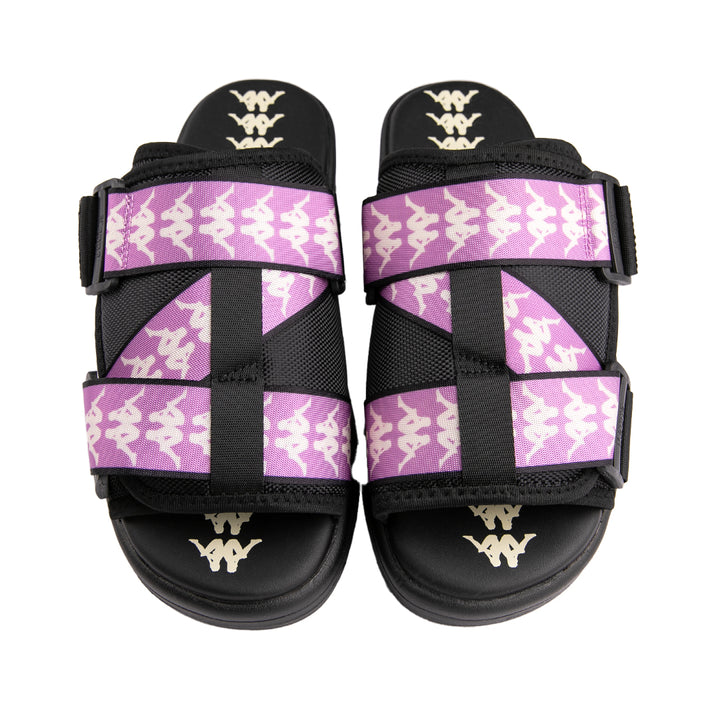 222 Banda Mitel 1 Sandals - Black Violet