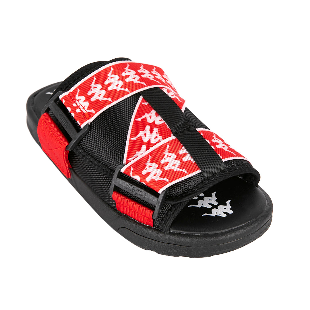 222 Banda Mitel 1 Sandals - Black Red White