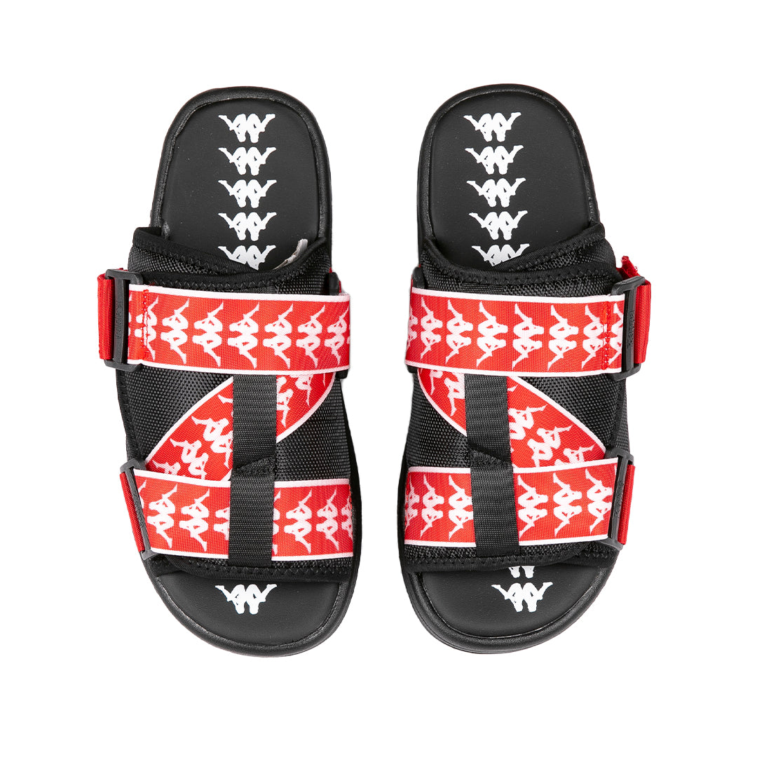 222 Banda Mitel 1 Sandals - Black Red White