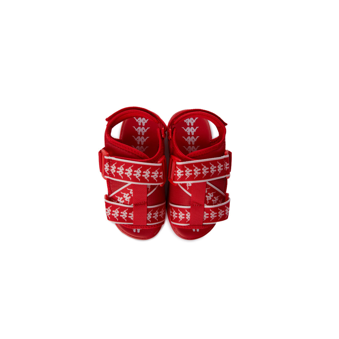 222 Banda Mitel 2 Toddlers Sandals - Red White