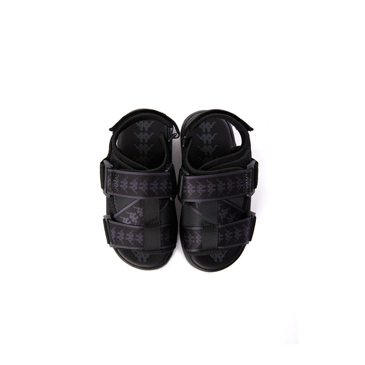 222 Banda Mitel 2 Toddlers Sandals - Black Grey