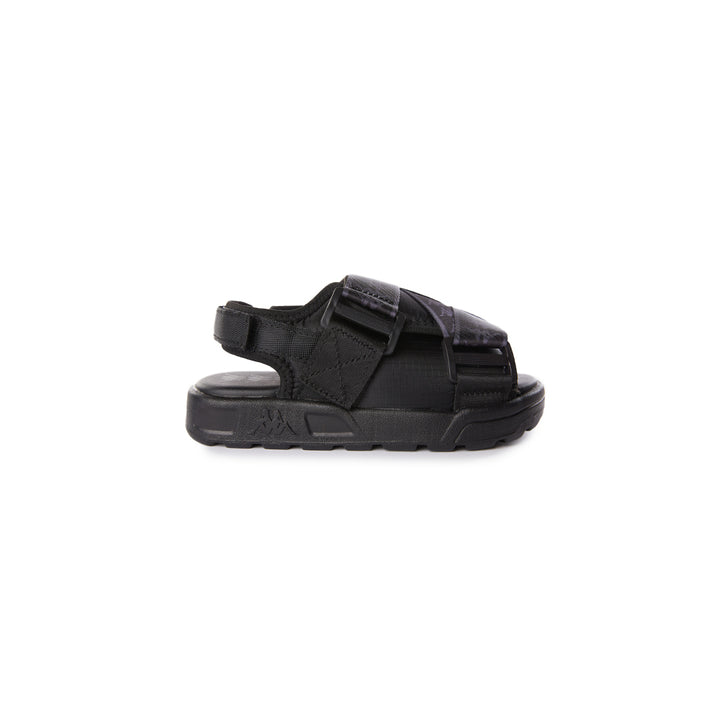 222 Banda Mitel 2 Toddlers Sandals - Black Grey