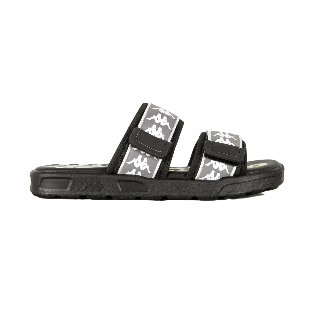 222 Banda Aster 1 Gumball 3000 Sandals - Black White Lime